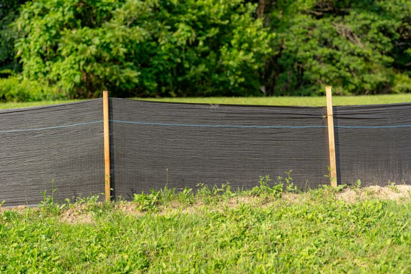 Silt Fence on a Construction Site