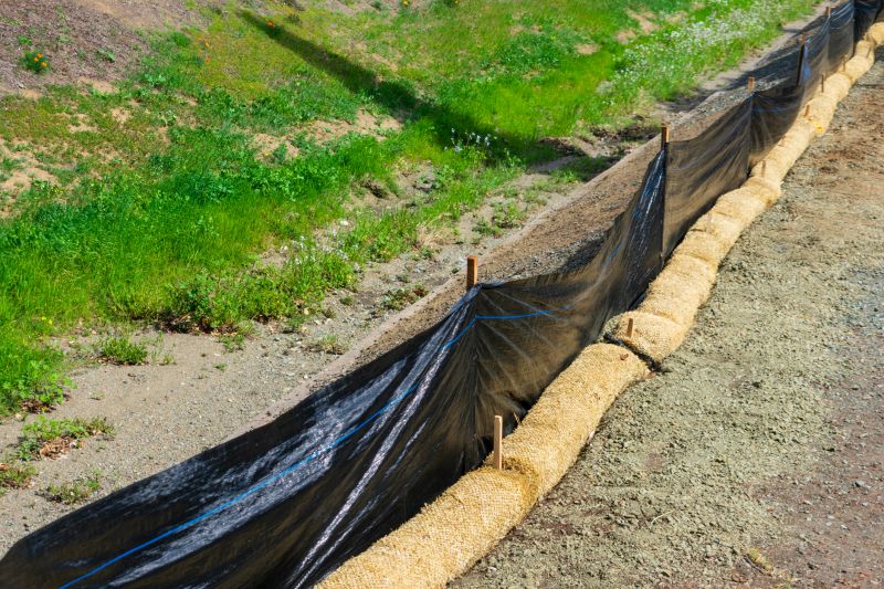 silt fence installation